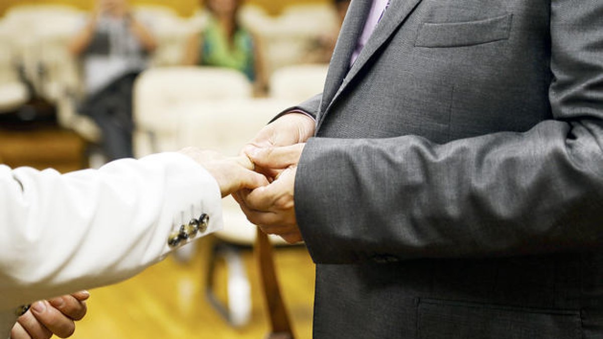 Un casament civil a Andorra la Vella