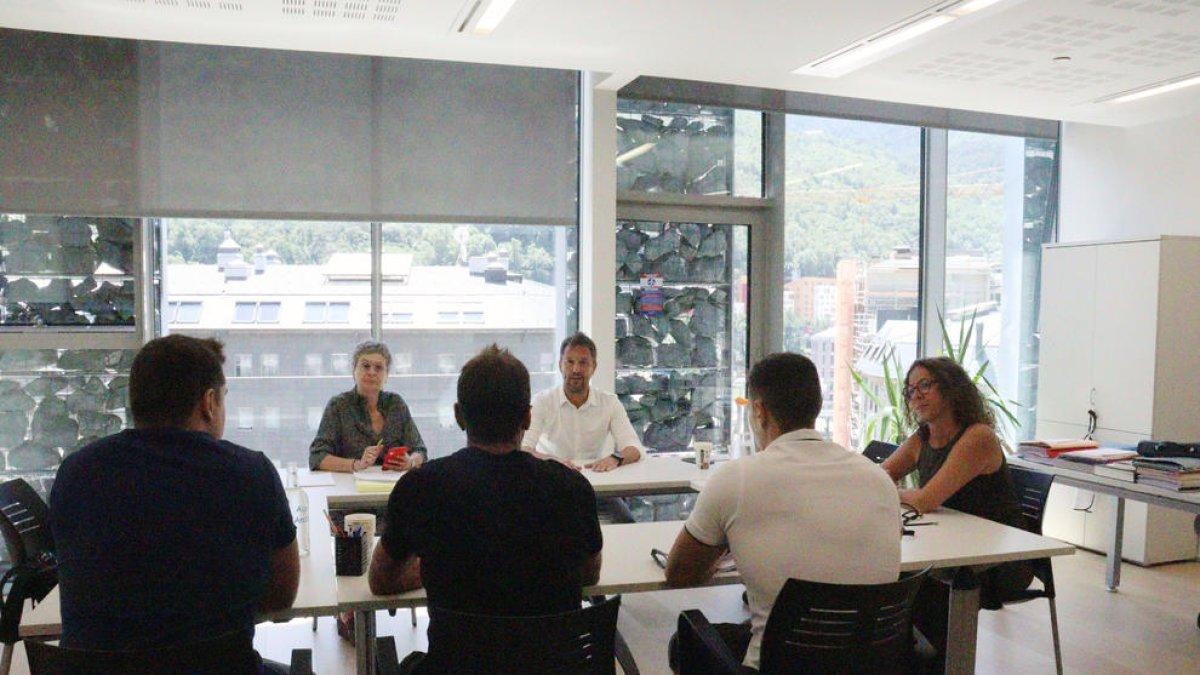 La trobada ha estat a les dependències dels socialdemòcrates al Consell General