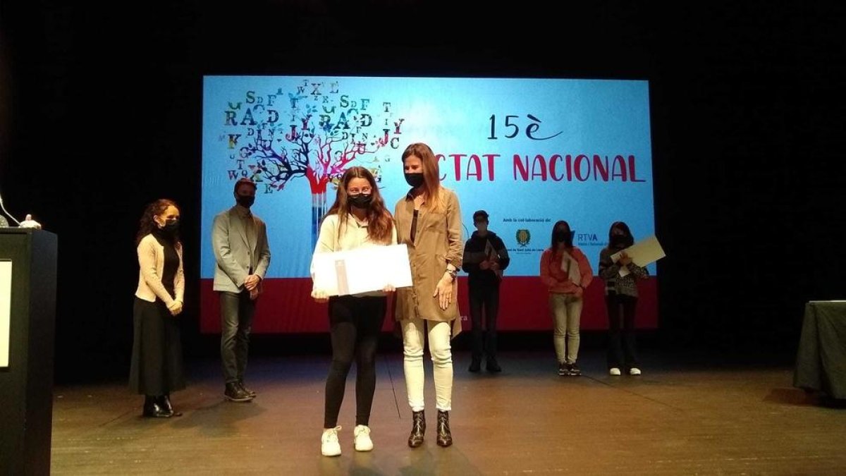 Una de les guanyadores del concurs.