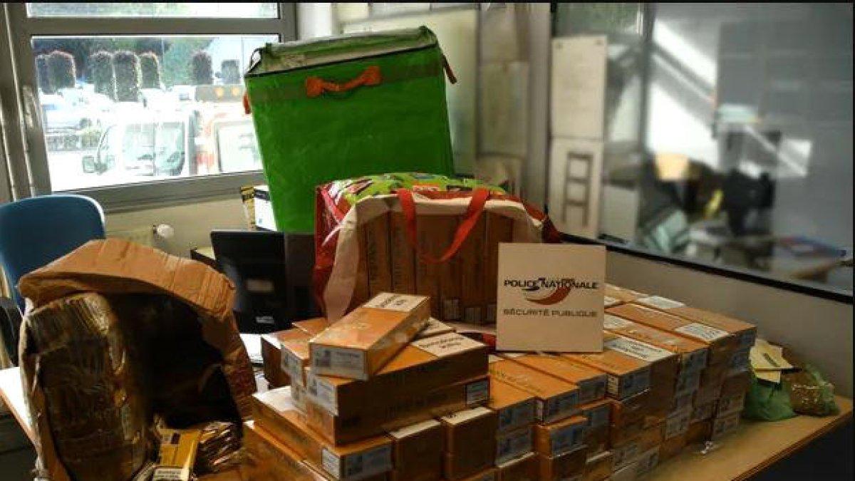 El material comissat per la policia francesa.