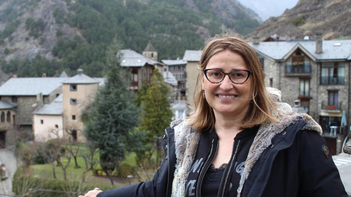 La consellera de Movem Ordino, SandraTudó, a Ordino.