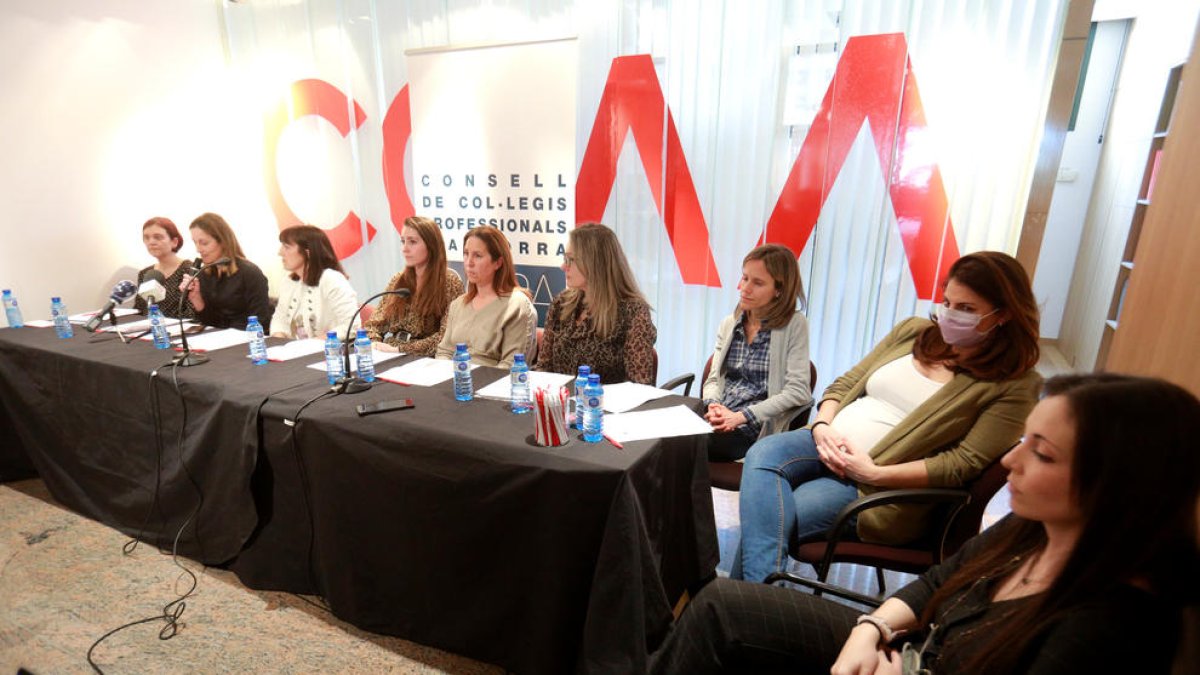 Representants dels col·legis sanitaris.