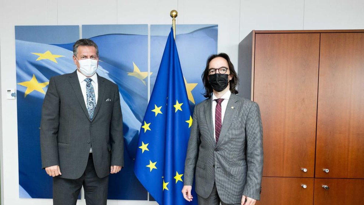 Landry Riba i Maroš Šefčovič reunits avui.