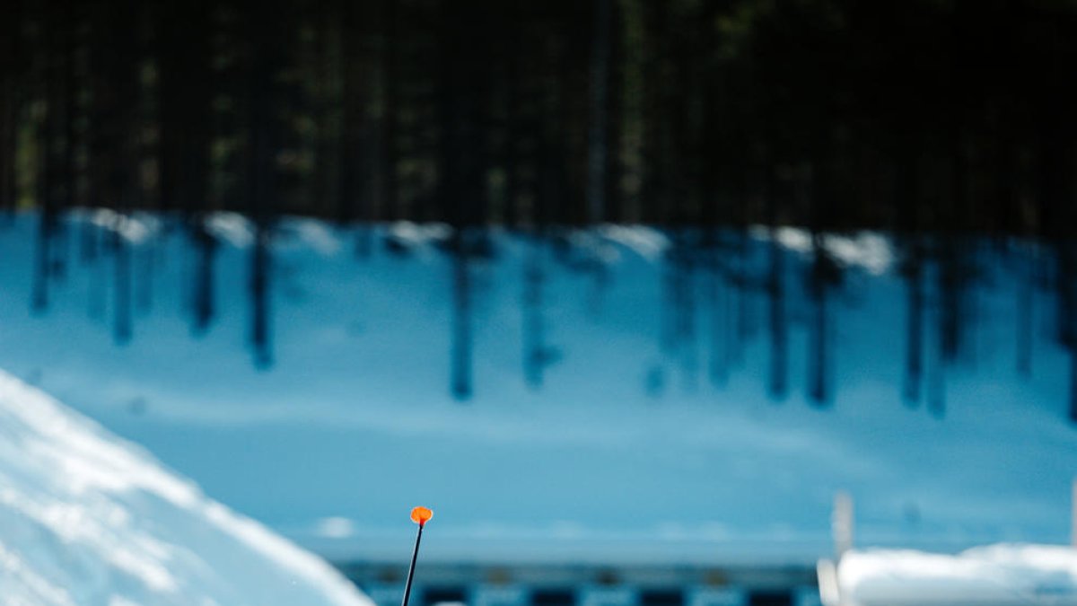 Gina del Rio durant la cursa celebrada ahir a Finlàndia.