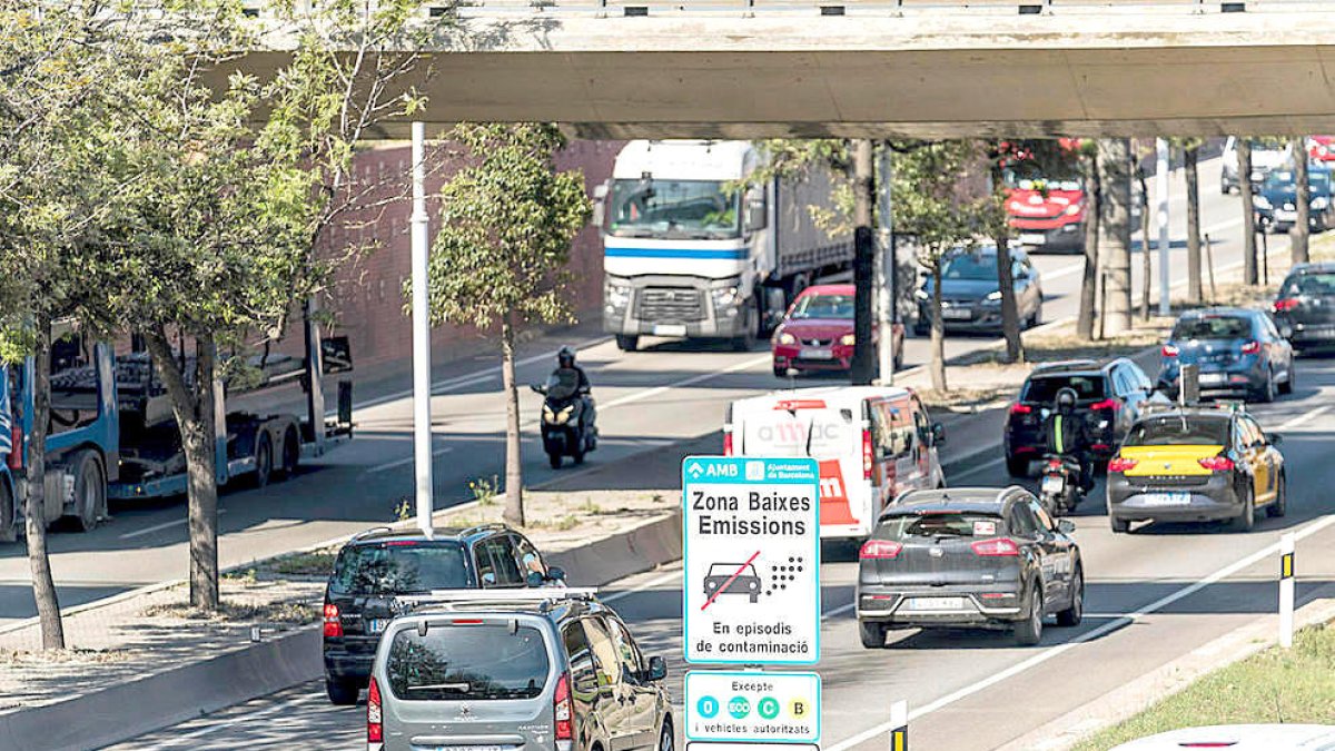 La zona de baixes emissions de Barcelona.