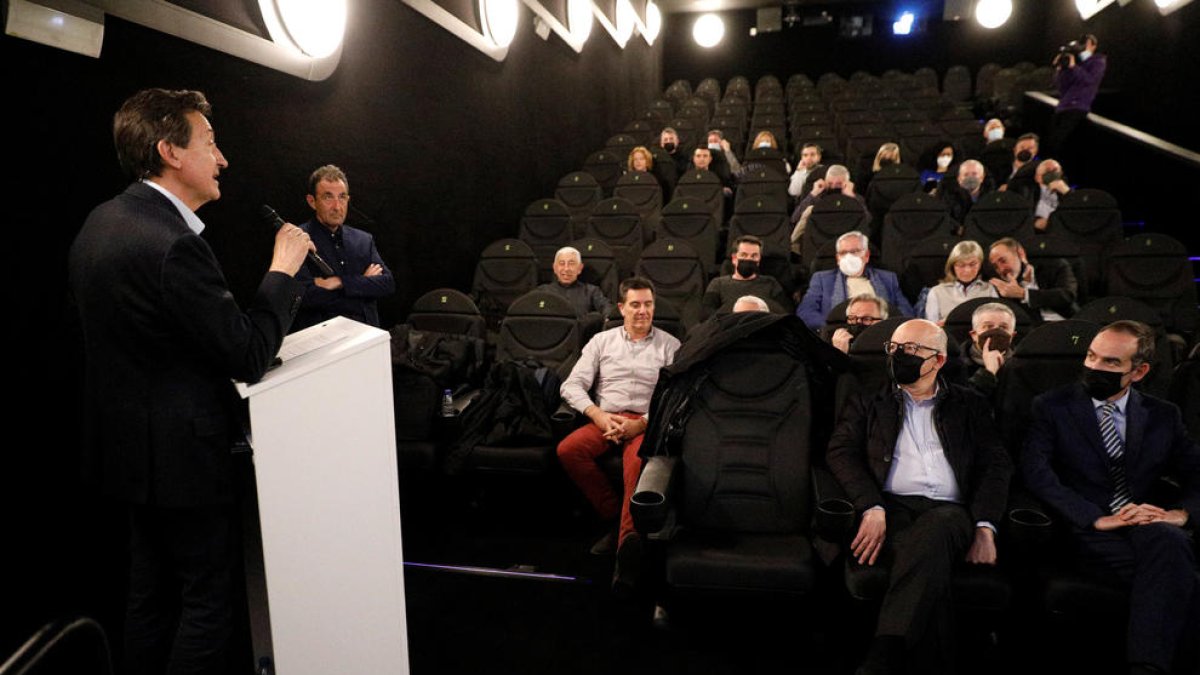 Enric Tarrado a l'assembla general ordinària.