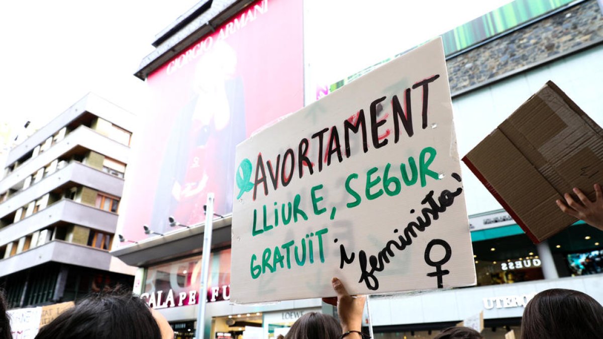 Manifestació a favor de l'avortament.
