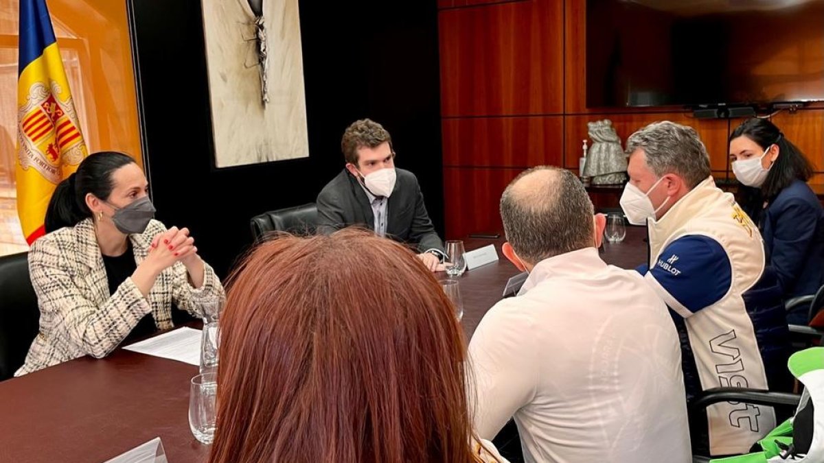 La delegació de Bulgària a La Massana