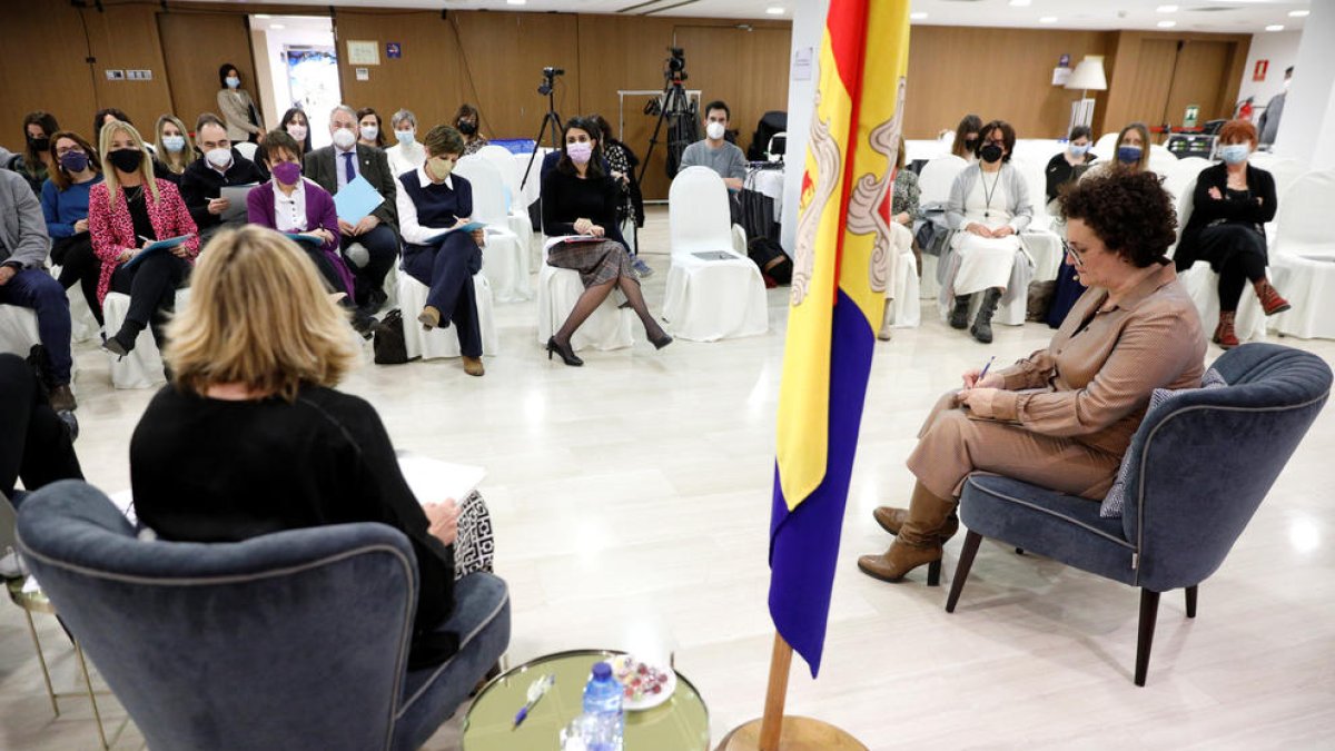 Un moment de la taula rodona del Dia internacional de la dona.
