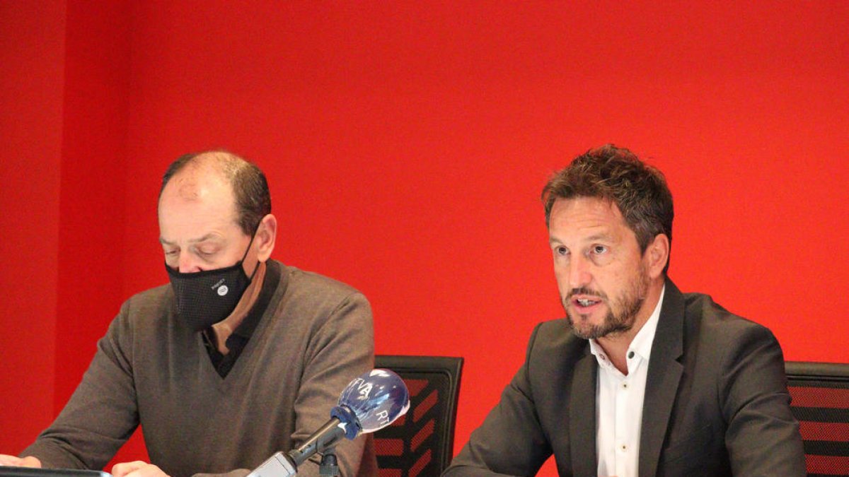 López i Riart durant la roda de premsa.