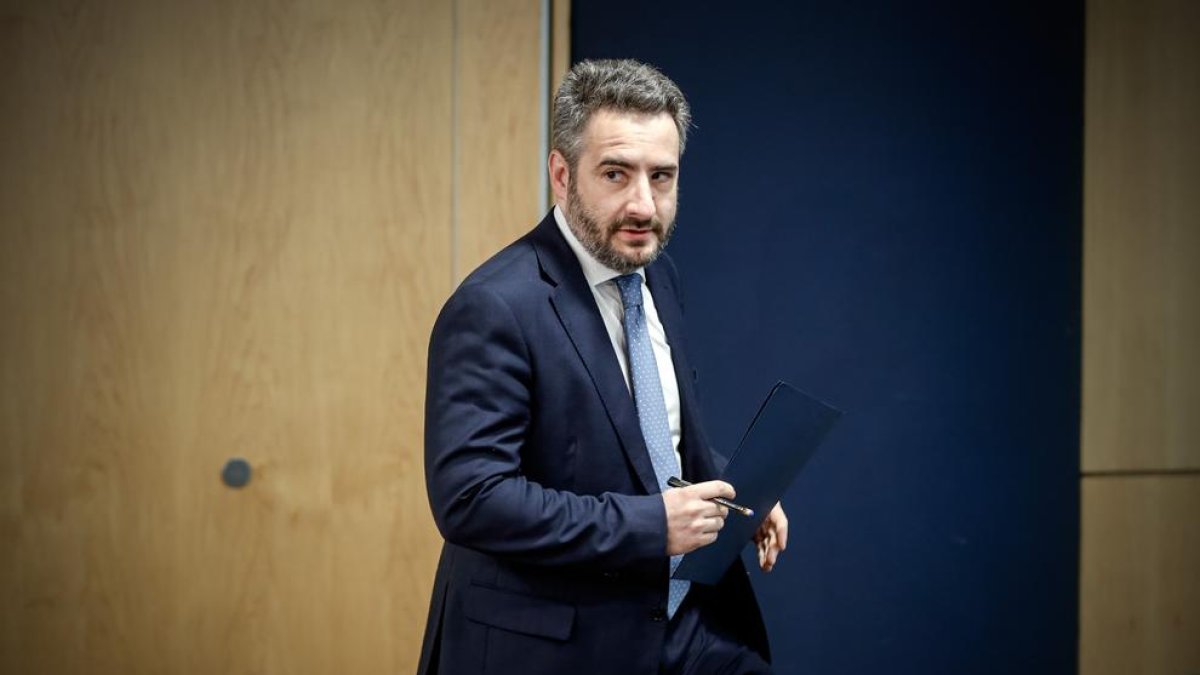 Eric Jover abans de la roda de premsa d'aquesta tarda