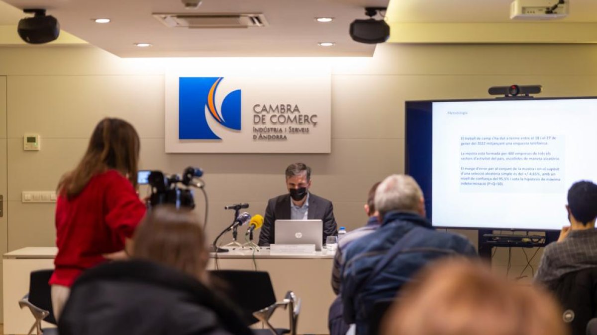 L'enquesta ha estat promoguda per la Cambra i realitzada amb Andorra Recerca + Innovació