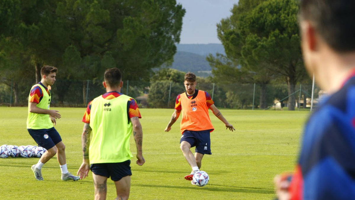 Entrenament de la selecció a Girona.