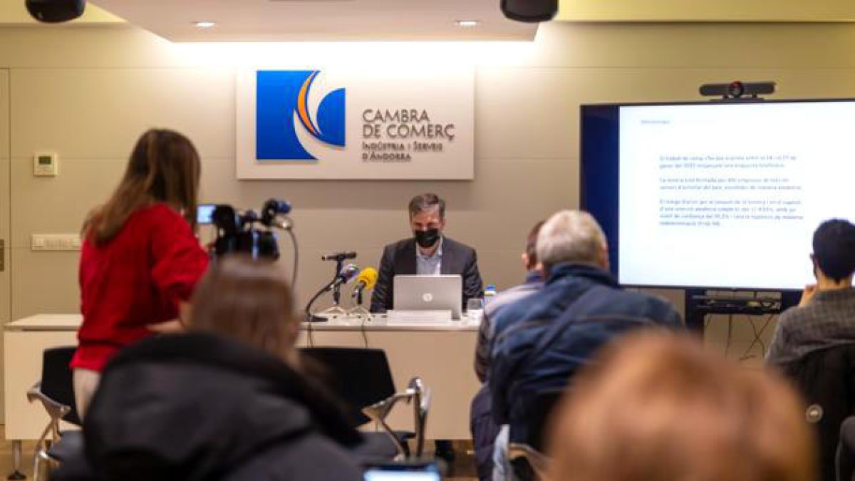Josep Maria Mas i Joan Micó van presentar els resultats ahir.