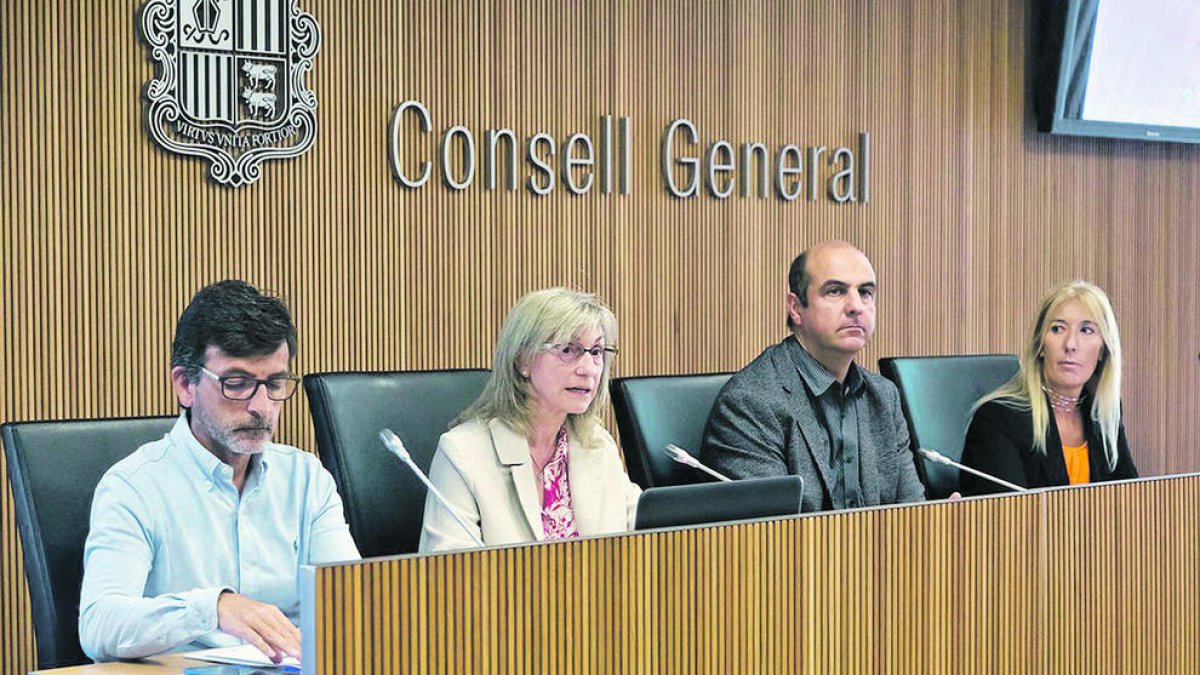 Jordi Cinca i Montserrat Capdevila van comparèixer ahir al Consell.