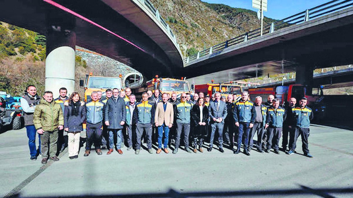 El Govern agraeix la tasca discreta que porta a terme el COEX. Aquest hivern ha nevat tan poc que ni s'ha notat la seva presència.