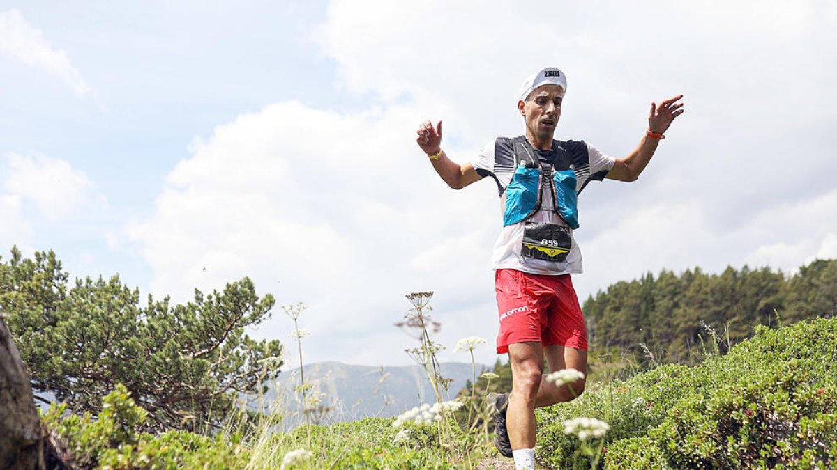 Òscar Casal, en una cursa de la temporada passada.