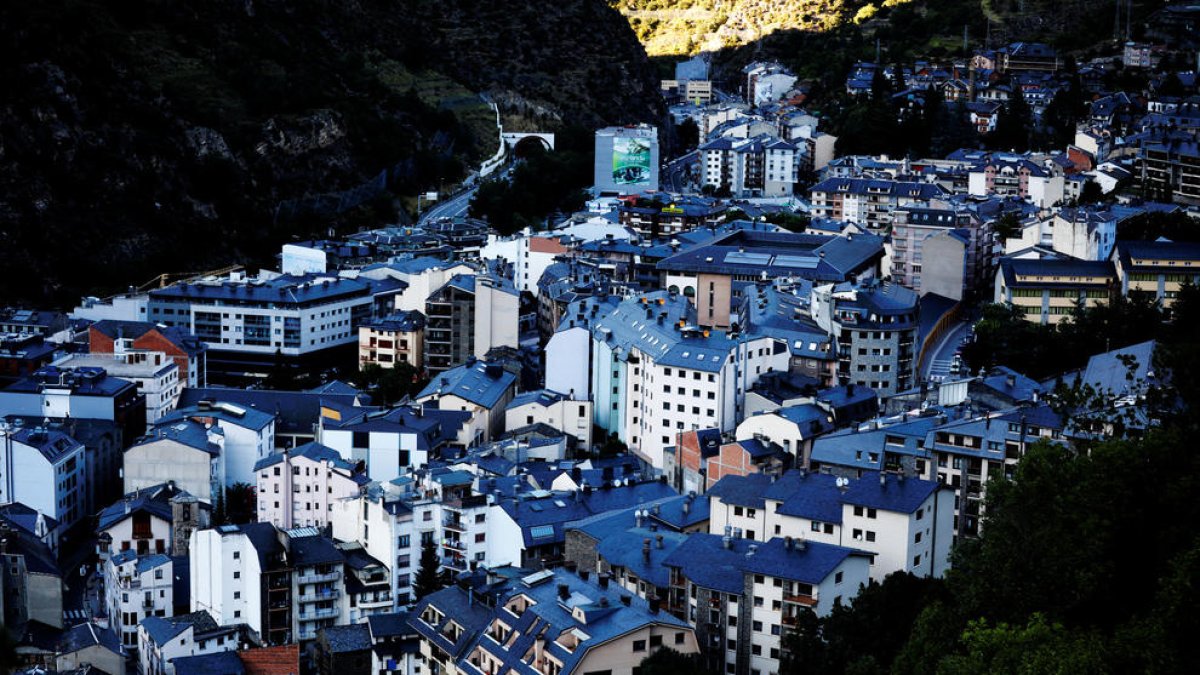 Vista del poble de Sant Julià de Lòria.