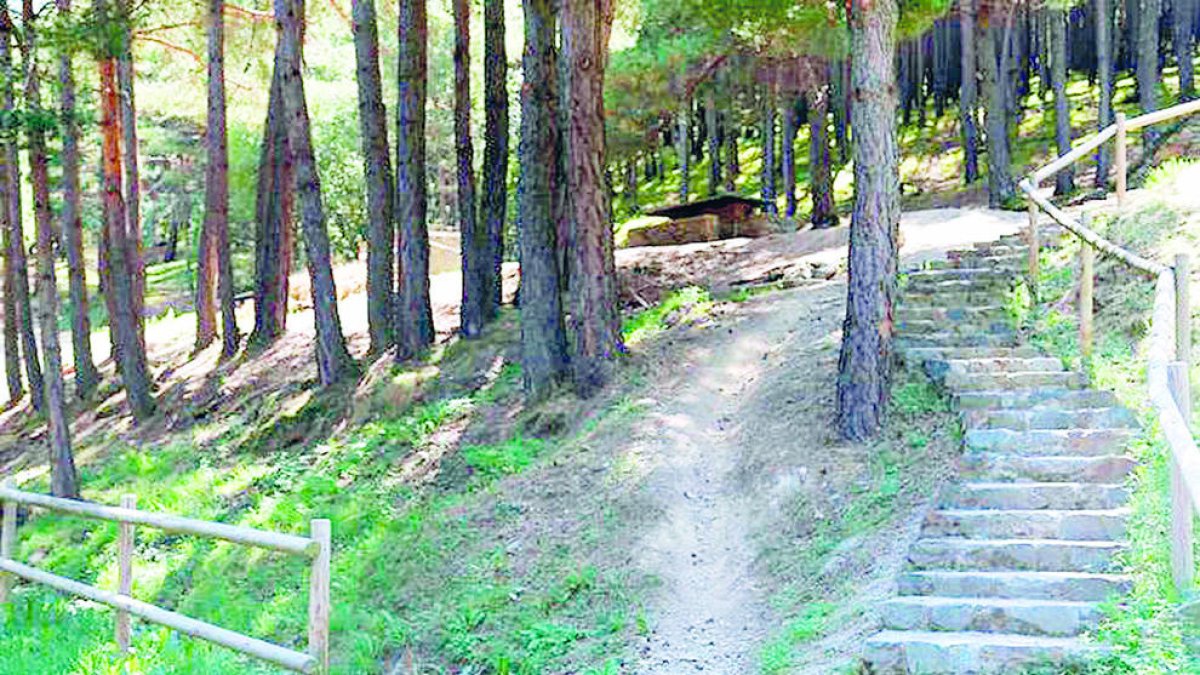 Un camí prop del berenador de Sant Cristòfol.