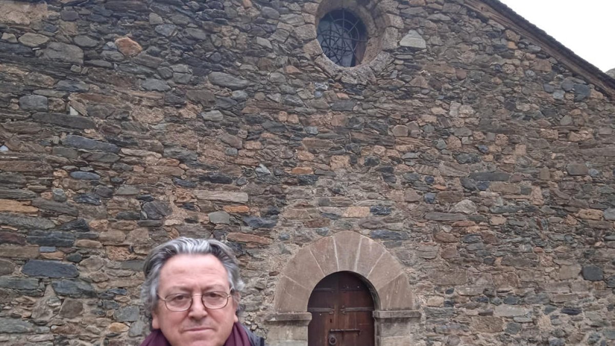 El conseller de X'Ordino Enric Dolsa aquesta setmana a la Cortinada.