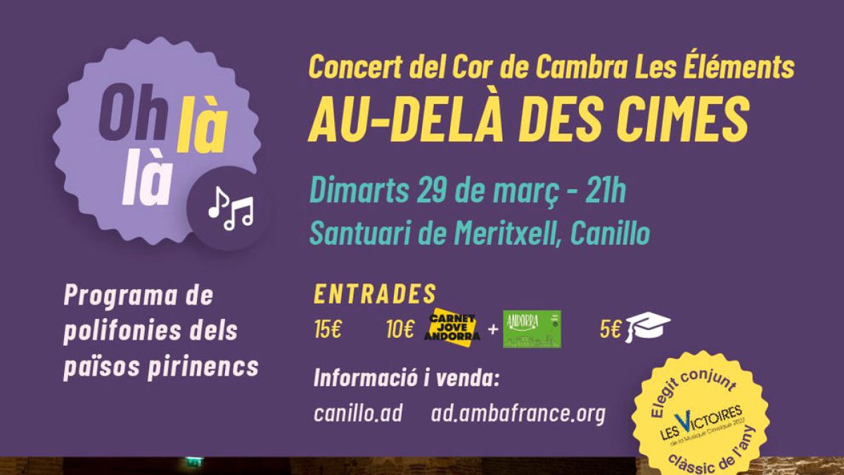 Concert de Les Éléments al santuari de Meritxell