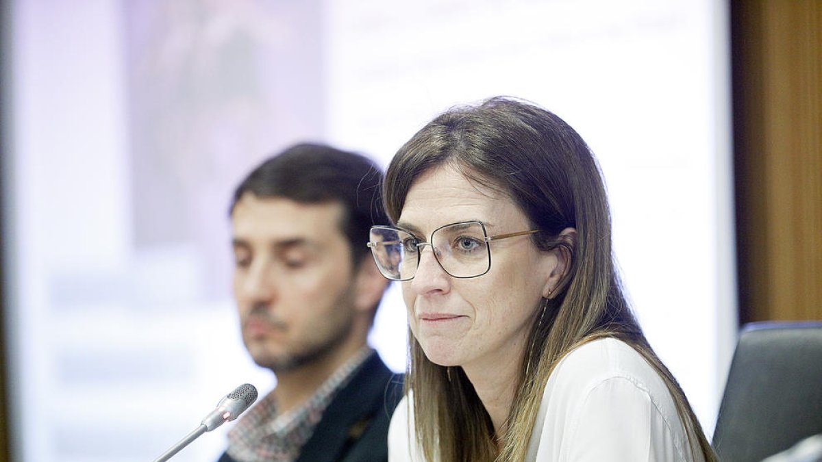 La ministra Sílvia Riva, en una compareixença.