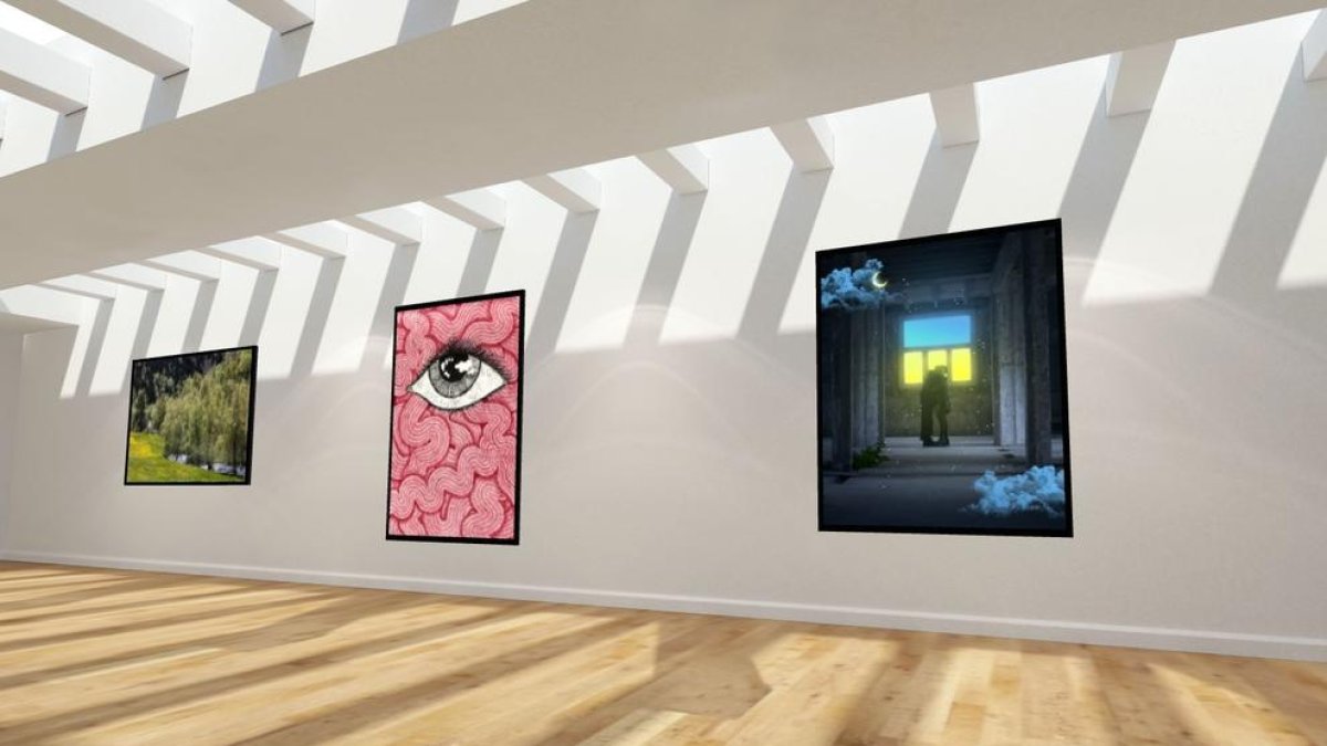 Treballs a la venda a la mostra virtual benèfica