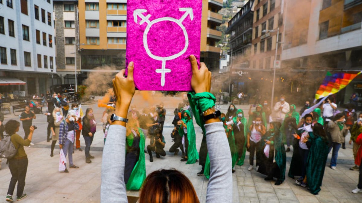 Una manifestació de l'associació Stop Violències.