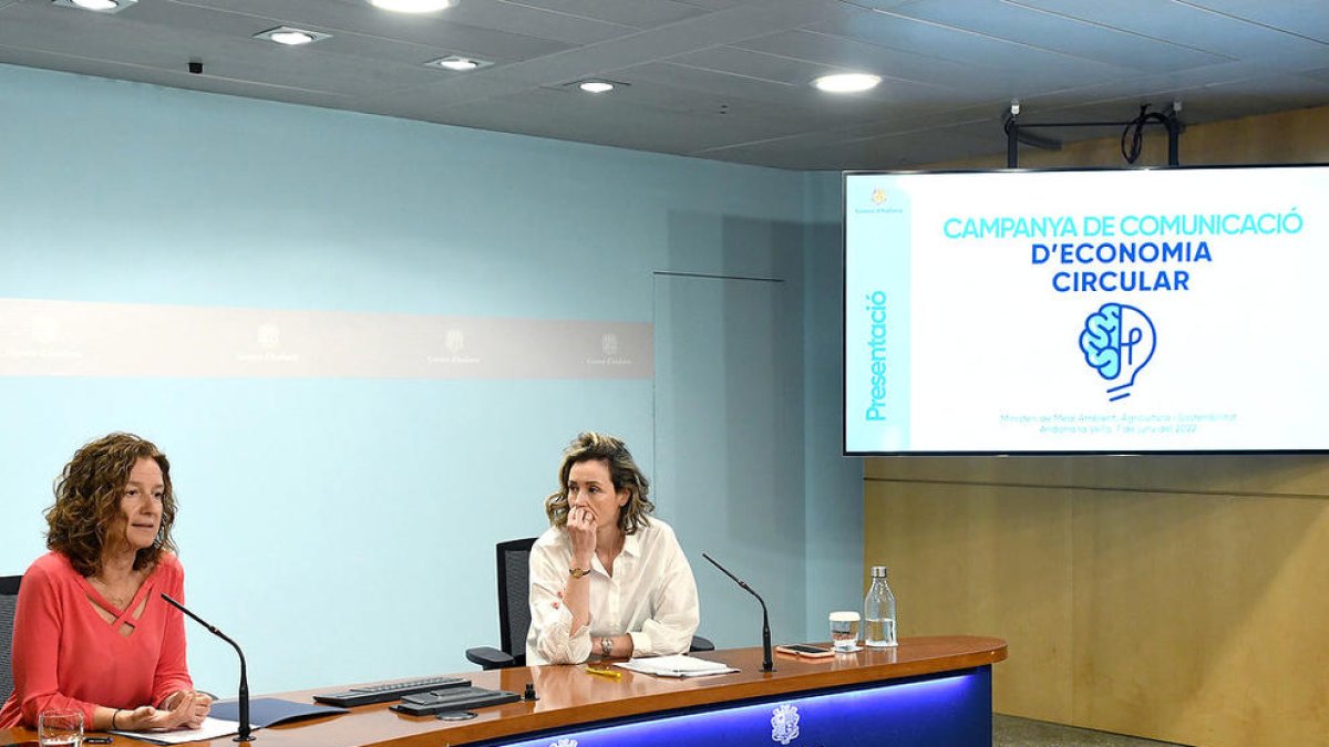 Roda de premsa de la campanya d'economia circular.