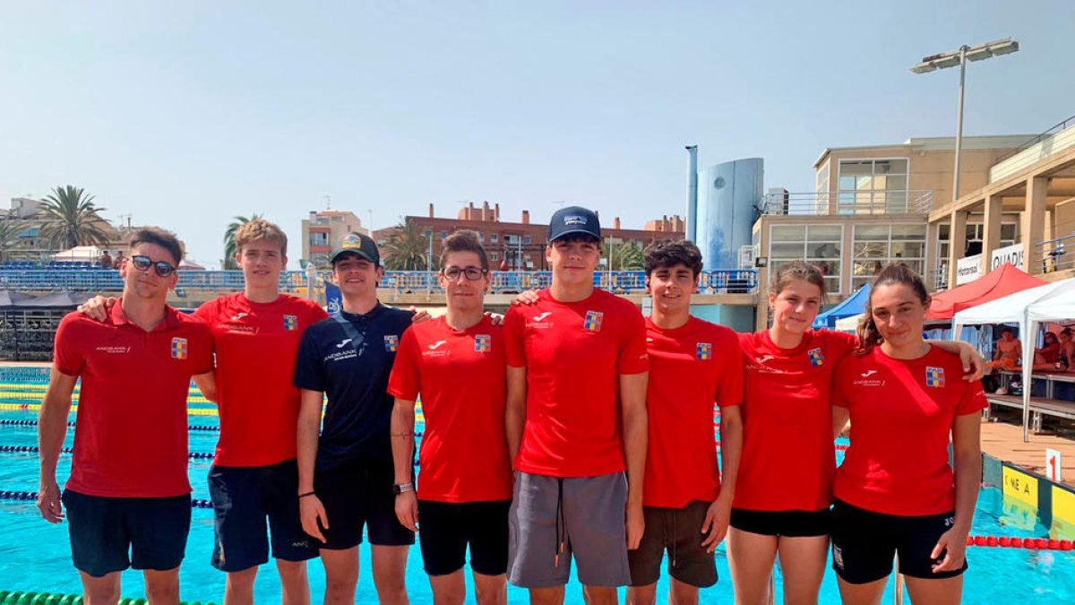 L'equip de la federació a Mataró.