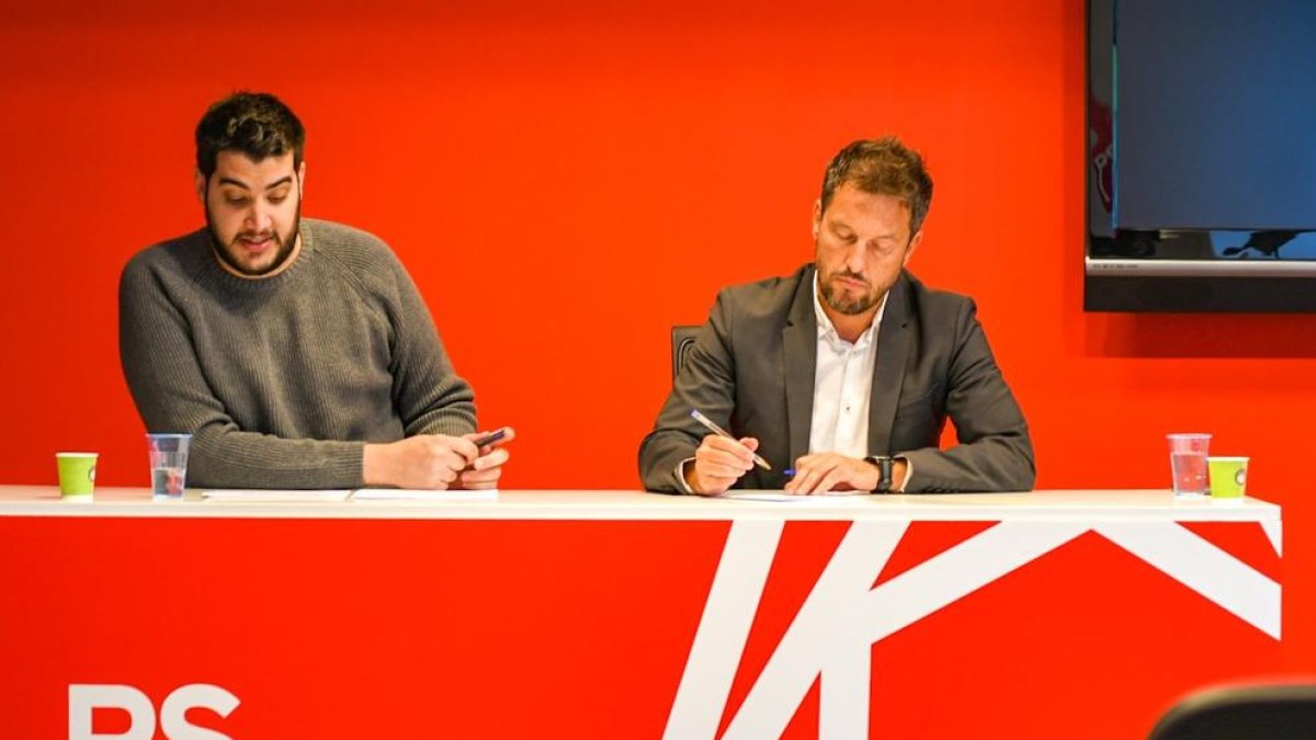 Pere López i Pere Baró avui en roda de premsa