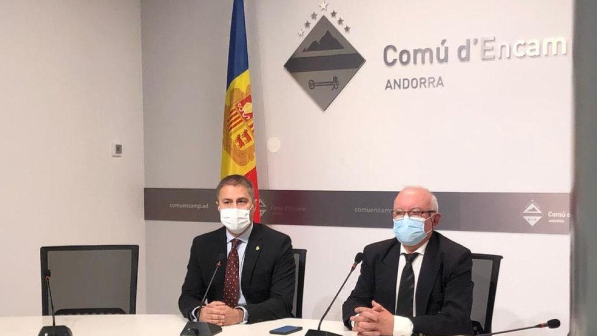 Els consellers comunals del PS a Encamp, David Rios i Enric Riba
