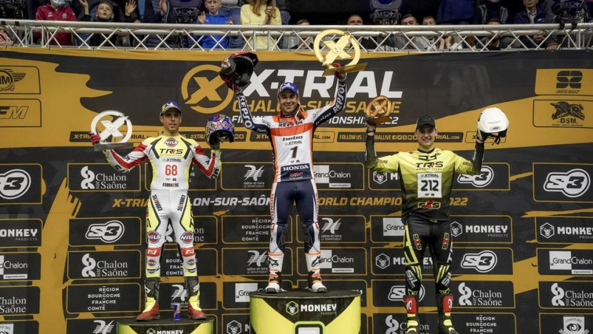 Toni Bou, al podi.