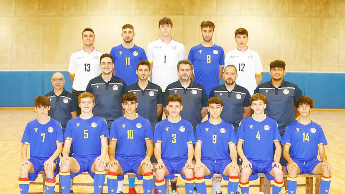 La selecció nacional sub 19.