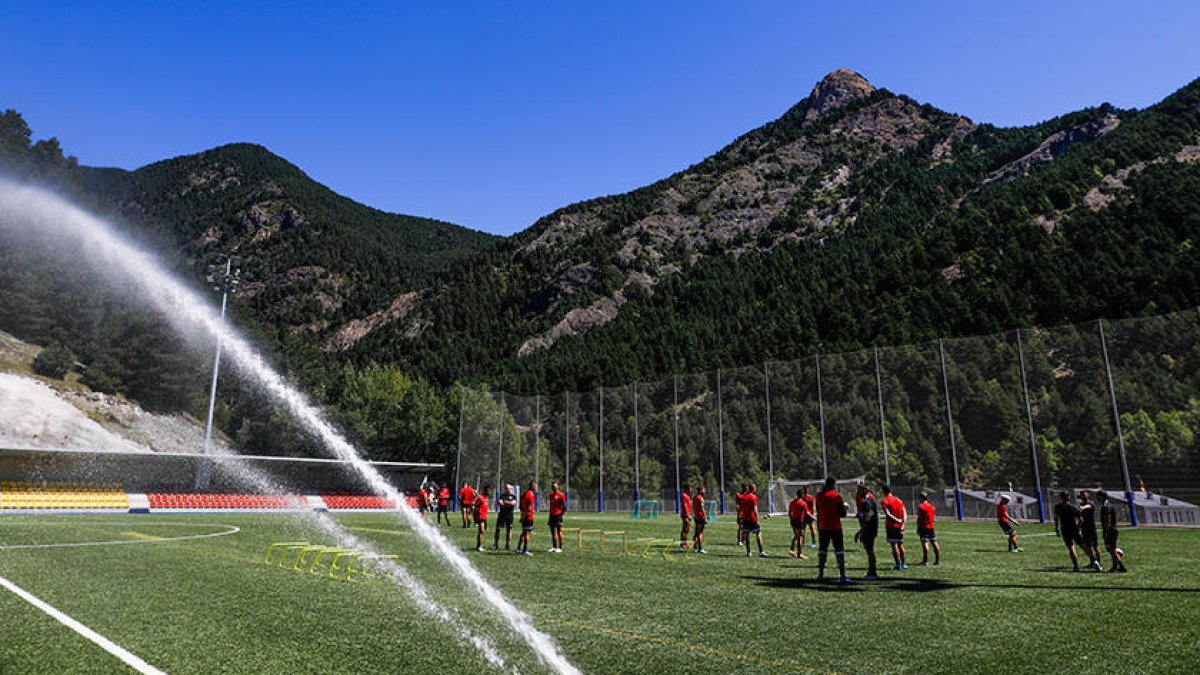 L'FC Andorra aquest matí a la Massana