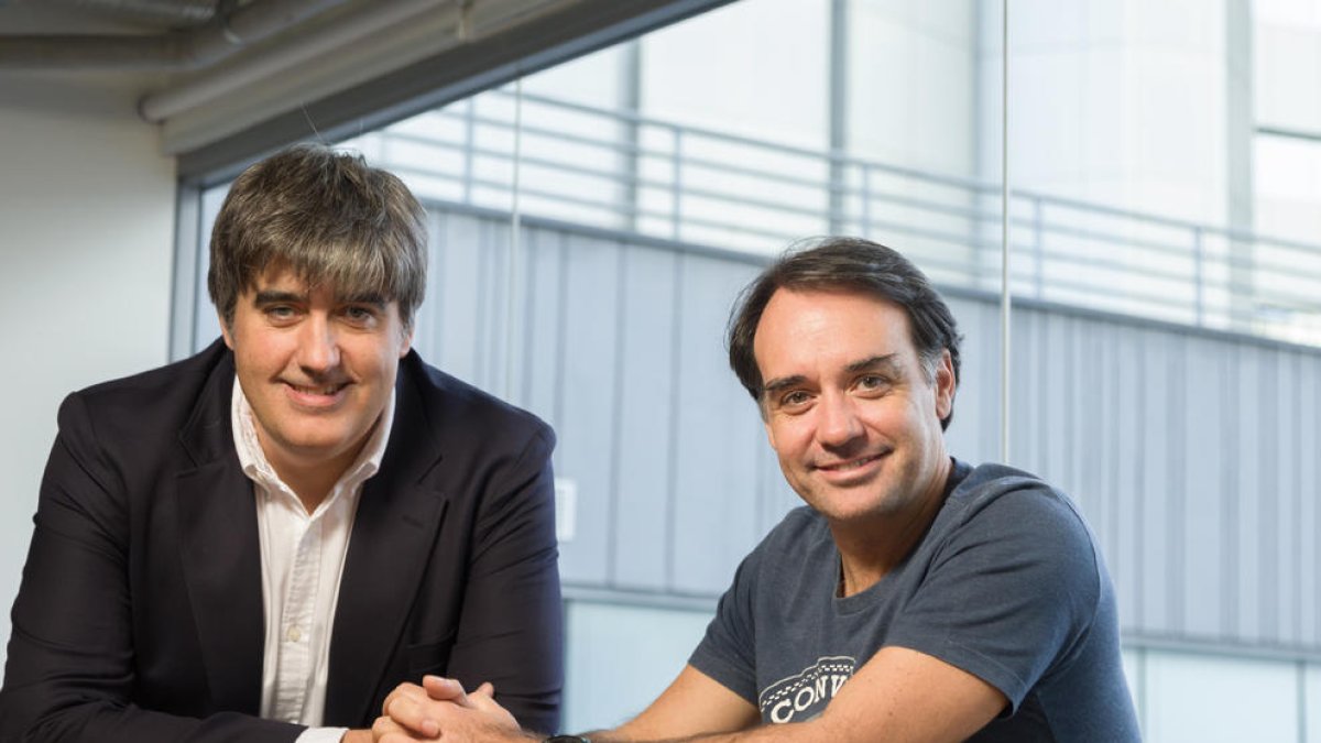 Carlos Aso, CEO d'Andbank i Sergio Furió, Fundador i CEO de Creditas