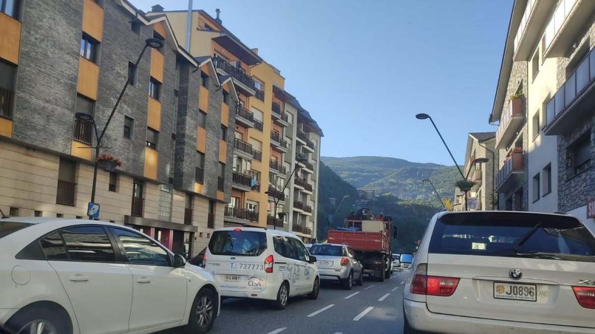 Retencions dins de la Massana aquest matí