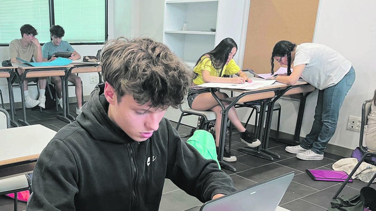 Martí Farrero a l'escola andorrana.