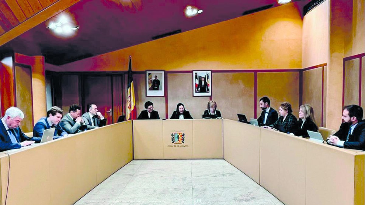 Consell de comú de la Massana d'ahir.