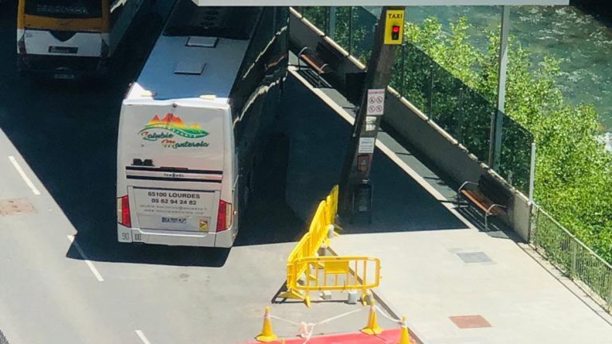 La senyalització abans de ser rectificada