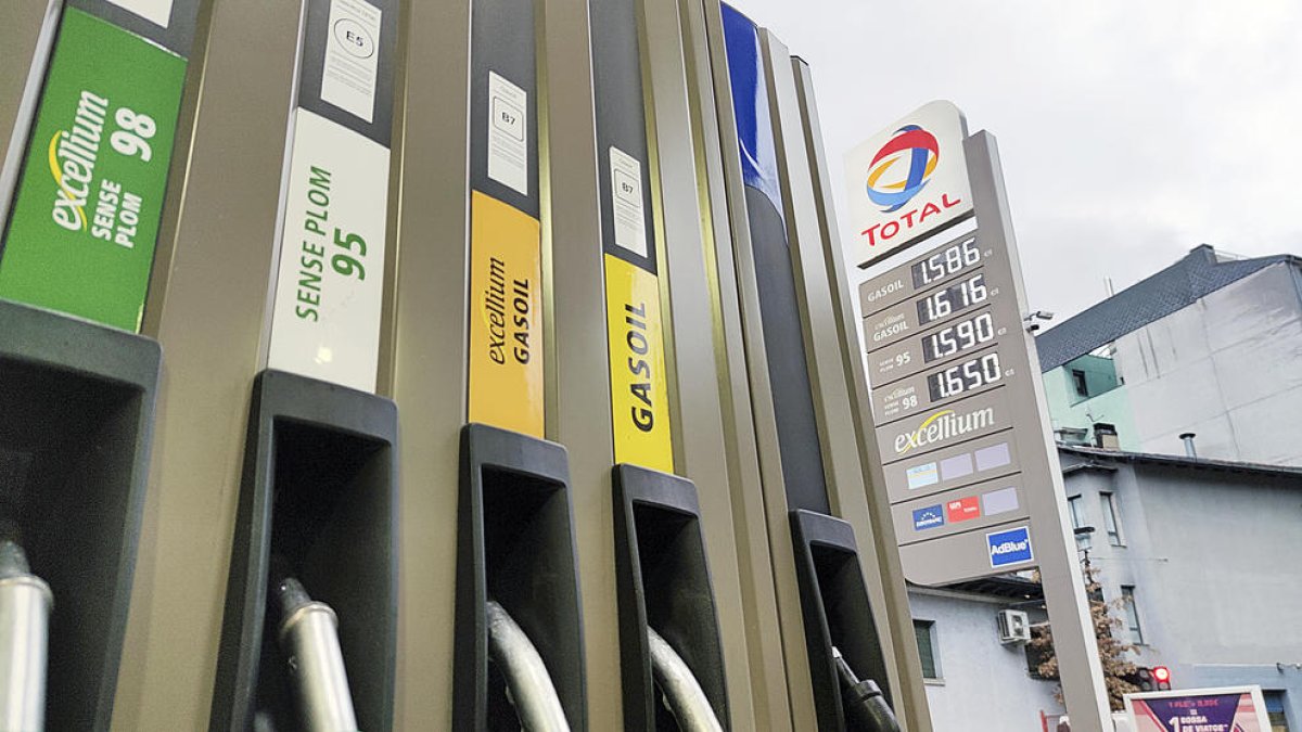 Una benzinera d'Escaldes-Engordany.