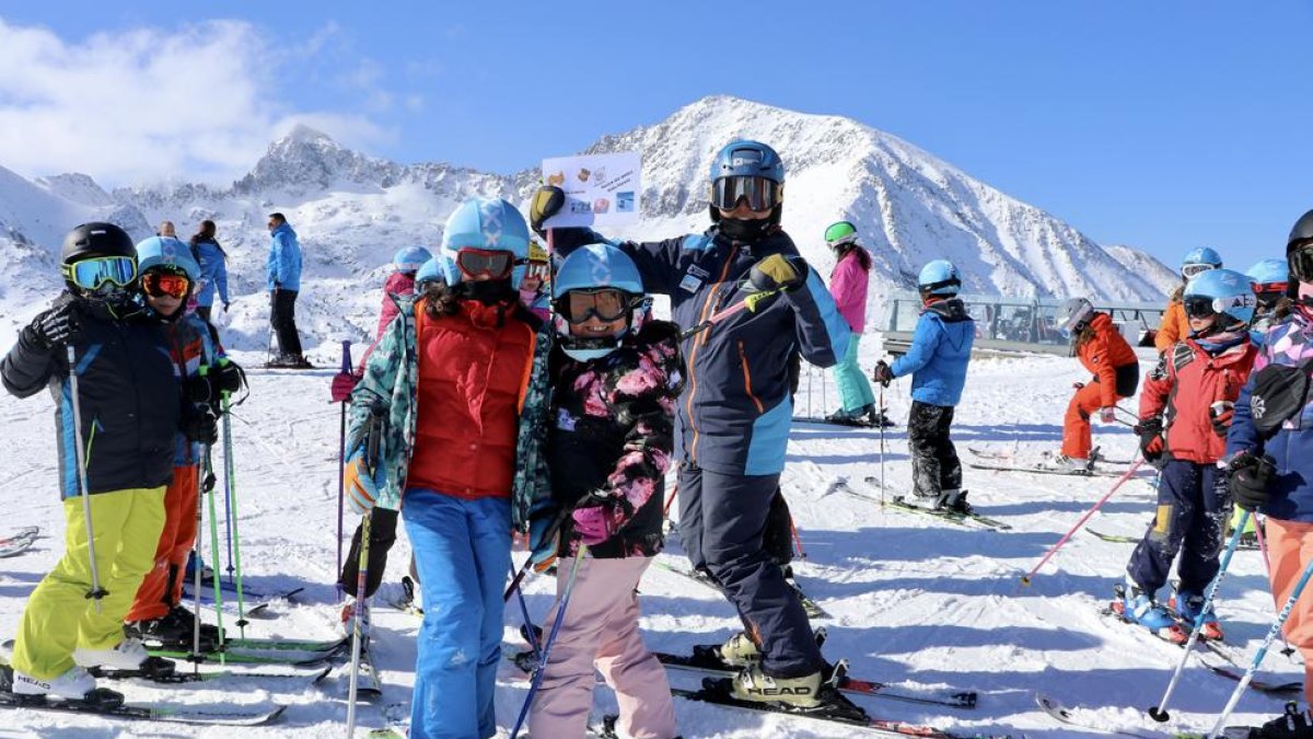 Cloenda de l'escola de neu d'Encamp