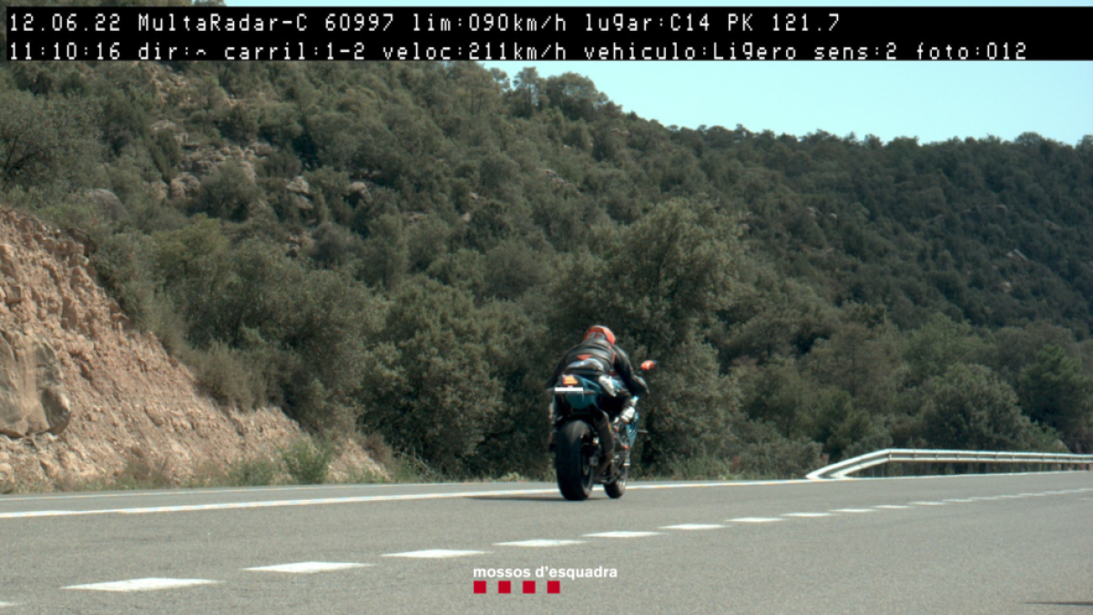 El motorista d'Andorra controlat a la C-14