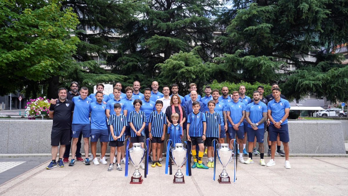 Els cònsols d'Escaldes-Engordany reben l'Inter