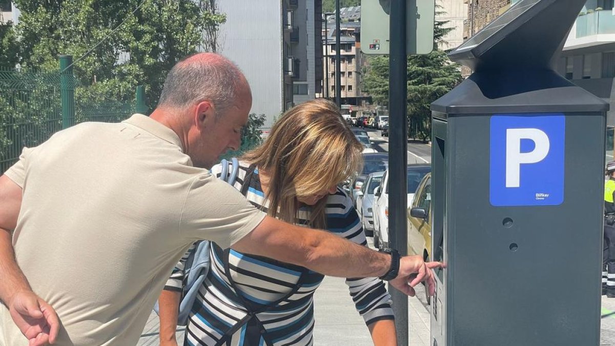 Els nous parquímetres d'Andorra la Vella