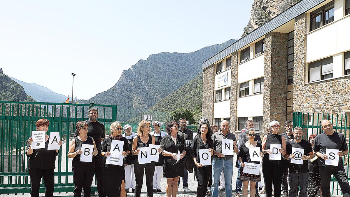 Mobilització al María Moliner, a la Margineda.