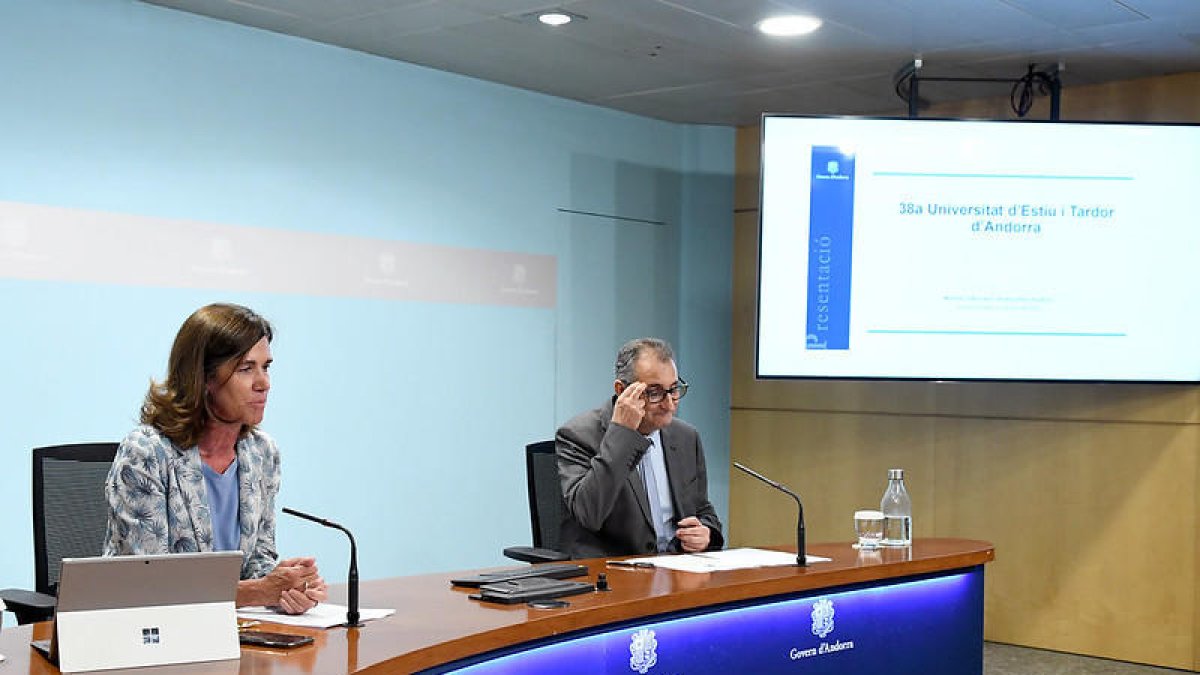 Roda de premsa. Presentació 38a Universitat d'Estiu i Tardor d'Andorra