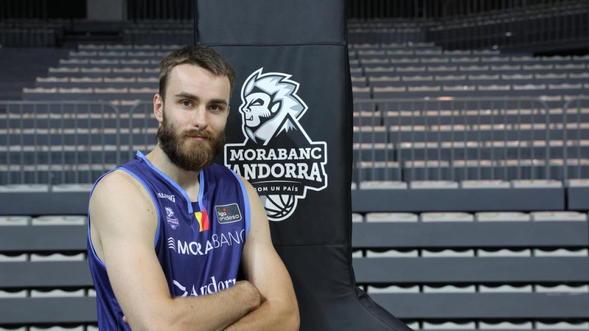 David Jelínek, al Poliesportiu d'Andorra.