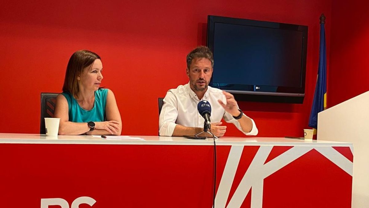 Pere López i Marta Pujol fent balanç del segon cicle de debats