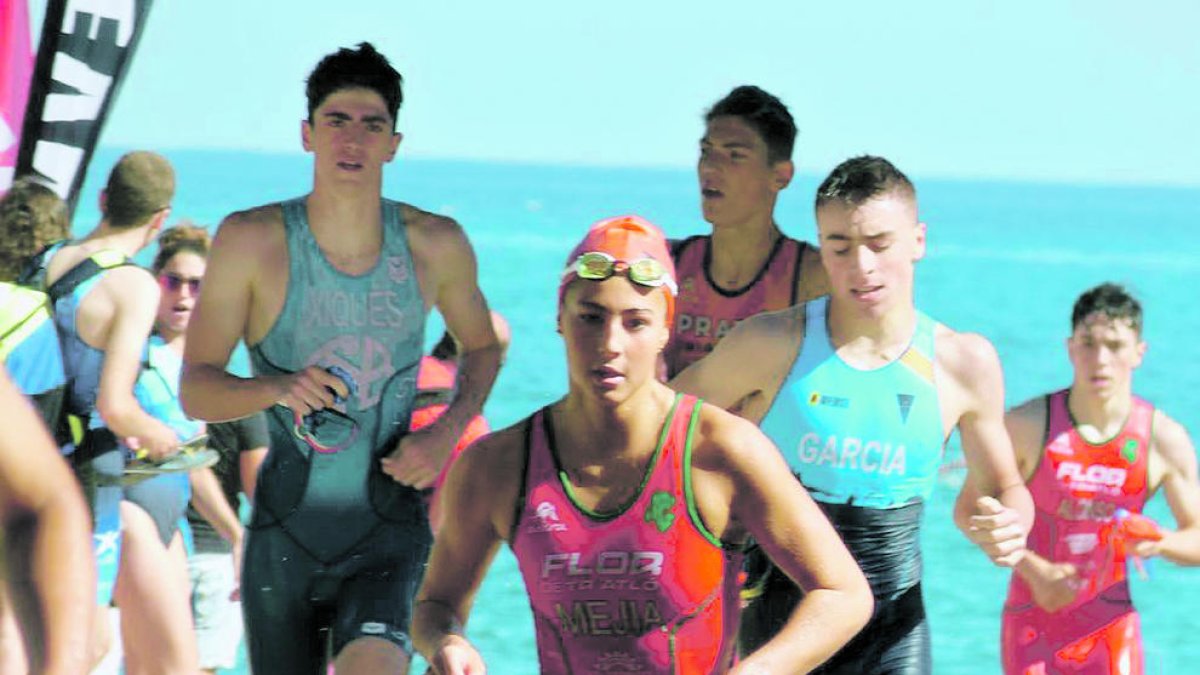 Mejía, durant el campionat.